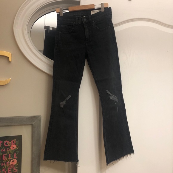 RAG and BONE 10 inch Crop Flare - Picture 3 of 7